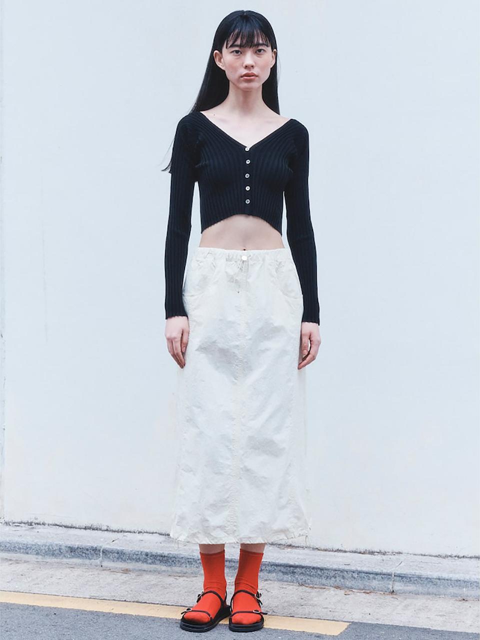kuho plus Casual Banding Long Skirt (KE4327M050)
