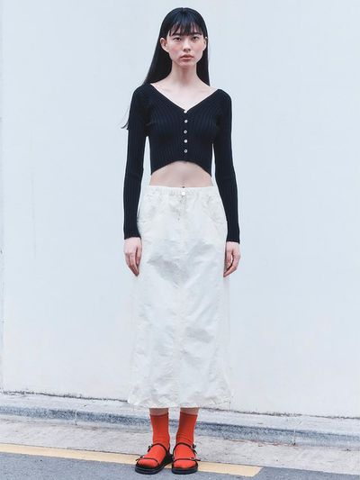 kuho plus Casual Banding Long Skirt (KE4327M050)