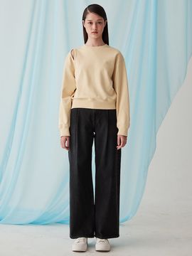 kuho plus Cut-out Point Sweatshirt _Yellow