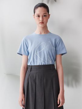 kuho plus Graphic Point T-shirt _Blue