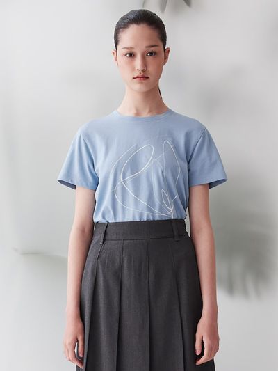 kuho plus Graphic Point T-shirt _Blue