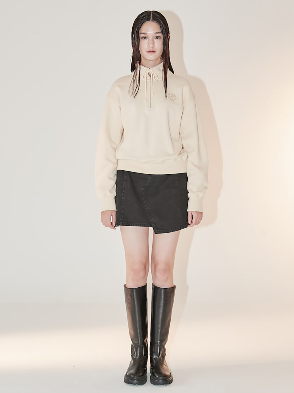 kuho plus Half Zip-up Fleece Sweatshirt