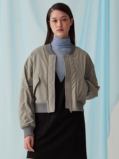 kuho plus Padded Blouson Jumper _ Light Khaki