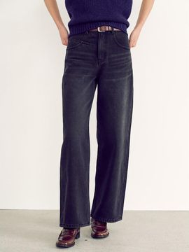 kuho plus Pocket Point Semi-wide Warm Denim - Ash