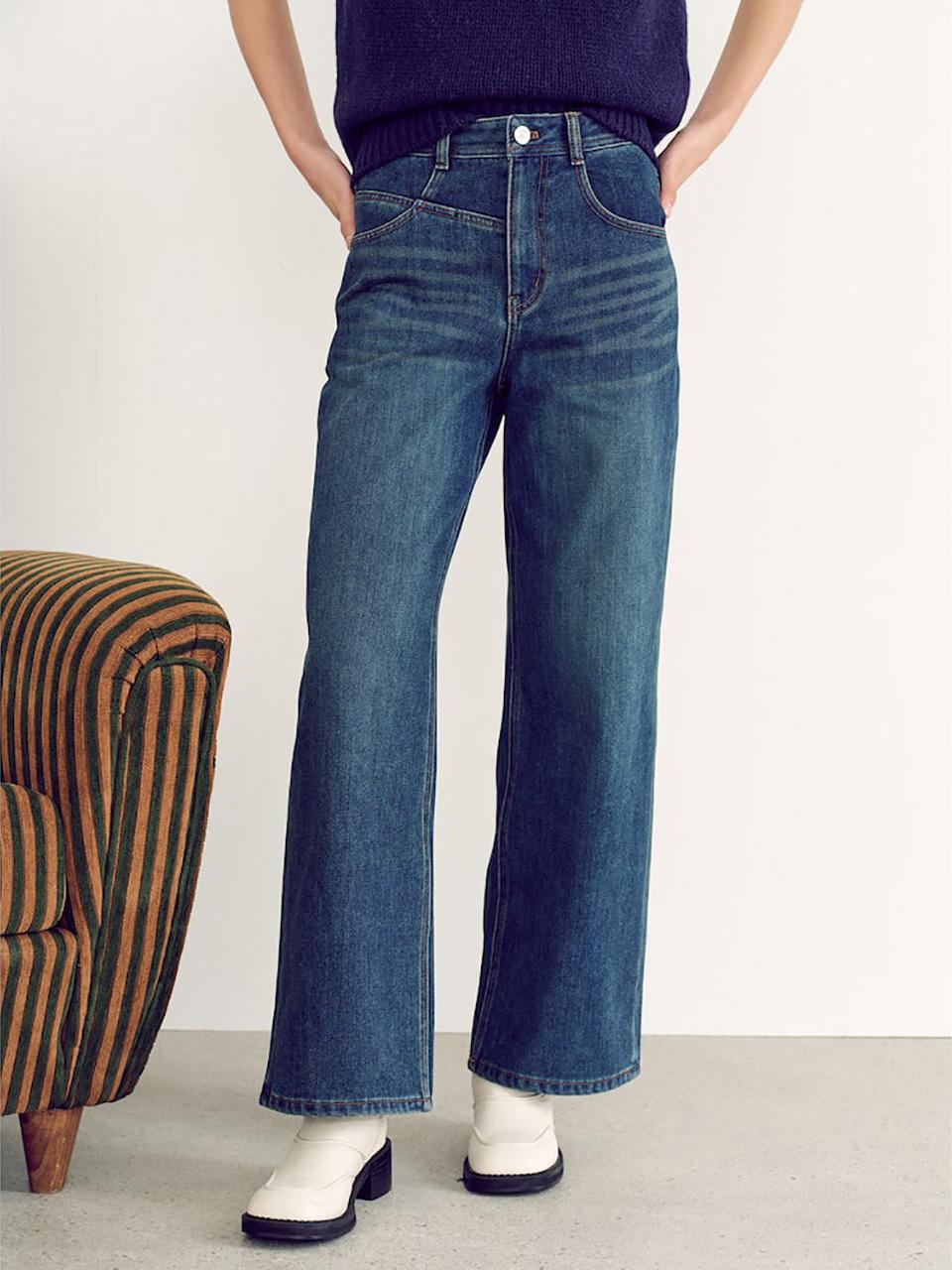 kuho plus Pocket Point Semi-wide Warm Denim - Blue