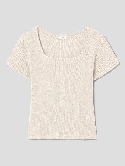 kuho plus Square Neck Textured Top