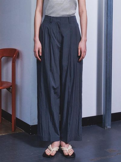 kuho plus TwoTuck Long Pants Ash (KE4321M034)