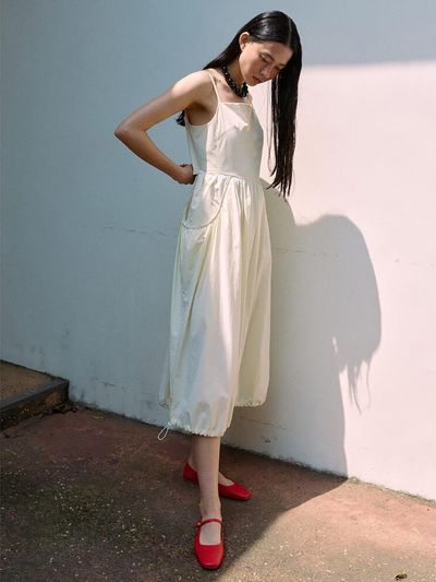 kuho plus Volume Sleeveless Long Dress