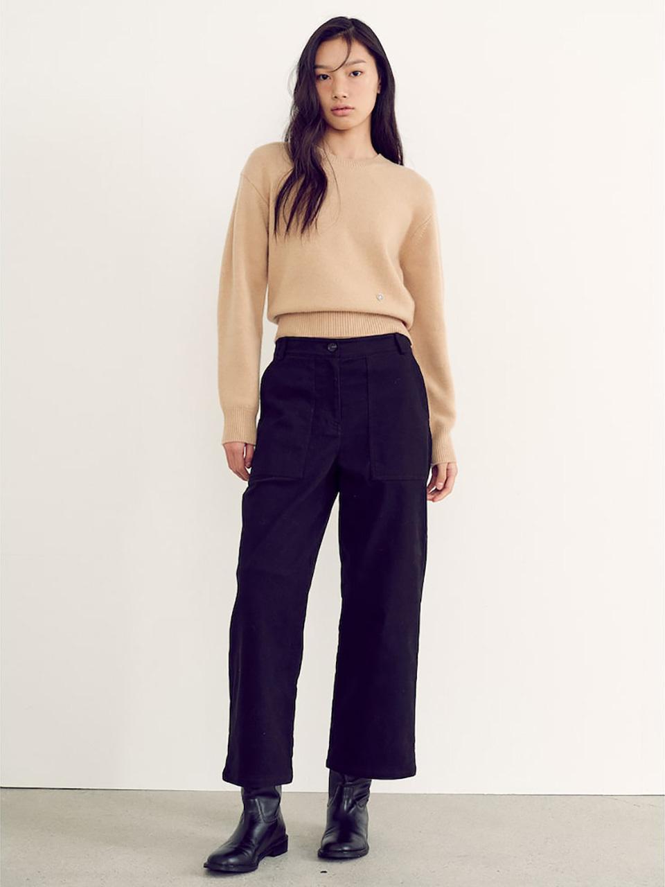 kuho plus Warm Cotton Easy Pants - Black