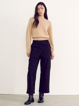 kuho plus Warm Cotton Easy Pants - Black