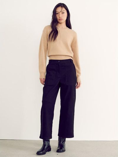 kuho plus Warm Cotton Easy Pants - Black