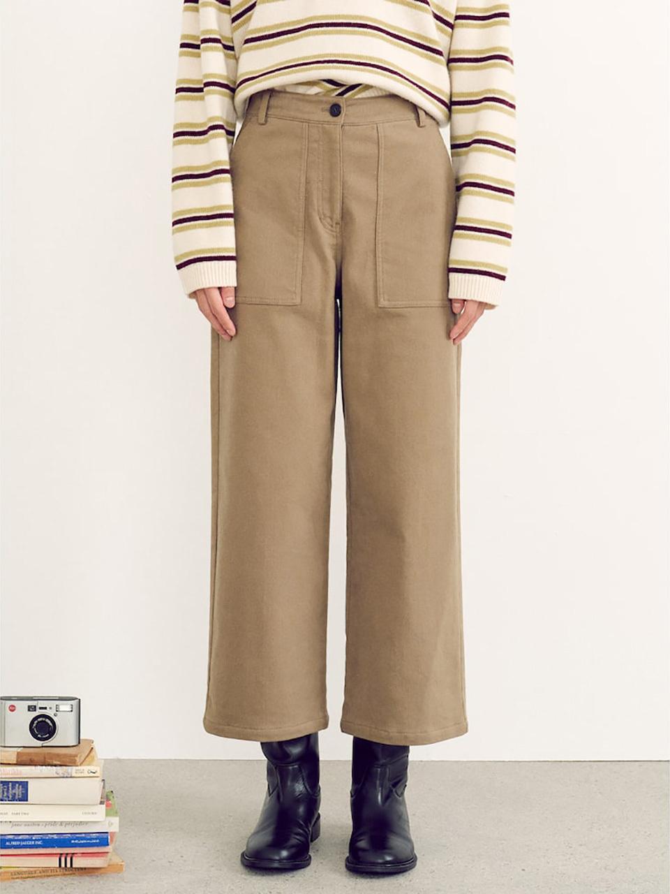 kuho plus Warm Cotton Easy Pants - Khaki