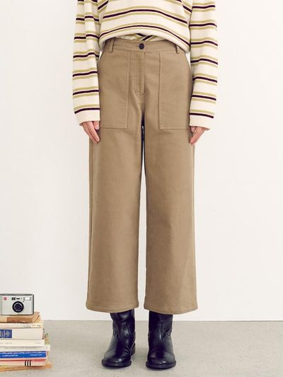 kuho plus Warm Cotton Easy Pants - Khaki