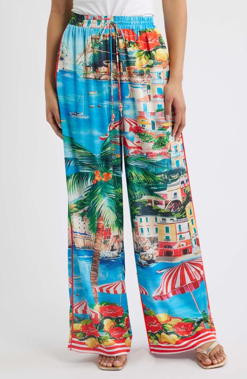 Kulani Kinis Kulani Kinis Drawstring Wide Leg Resort Pants