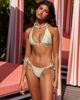 Kulani Kinis Kulani Kinis dreamy daze tieside thong bikini bottom in yellow - 1