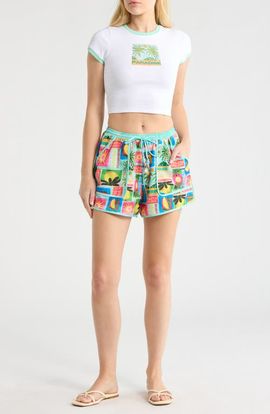 Kulani Kinis Kulani Kinis Essentials Print Cover-Up Shorts