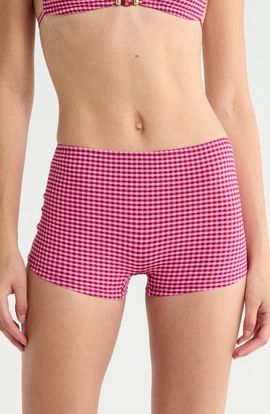 Kulani Kinis Kulani Kinis Full Coverage Gingham Swim Boyshorts