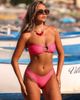 Kulani Kinis Kulani Kinis Kiss Me bandeau bikini top in pink multi - 1