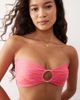 Kulani Kinis Kulani Kinis Kiss Me bandeau bikini top in pink multi - 3