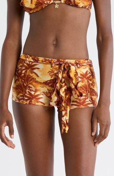 Kulani Kinis Kulani Kinis Lettuce Edge Tie Belt Swim Shorts