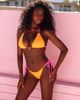 Kulani Kinis Kulani Kinis peach pop halterneck bikini top in orange - 1