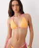 Kulani Kinis Kulani Kinis peach pop halterneck bikini top in orange - 2