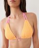 Kulani Kinis Kulani Kinis peach pop halterneck bikini top in orange - 4