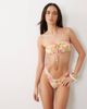Kulani Kinis Kulani Kinis peachy pocket bandeau bikini top in orange multi - 3