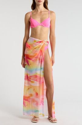 Kulani Kinis Kulani Kinis Sheer Mesh Cover-Up Maxi Skirt