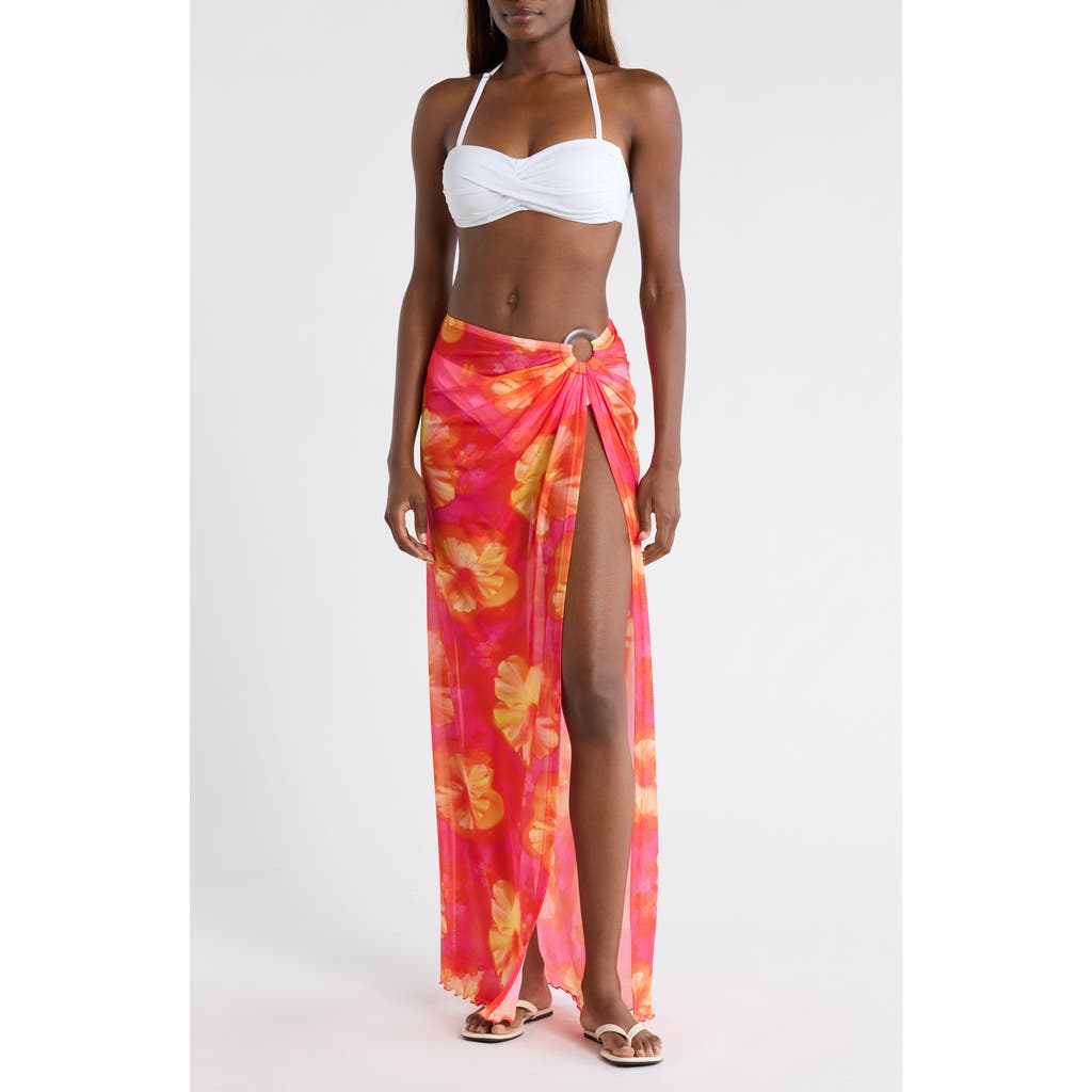 Kulani Kinis Kulani Kinis Split Mesh Maxi Cover-Up Skirt