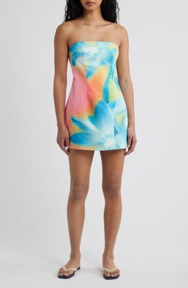 Kulani Kinis Kulani Kinis Strapless Floral Minidress