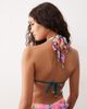 Kulani Kinis Kulani Kinis Summer Glow lettuce edge halter bikini top in multi - 2
