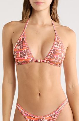Kulani Kinis Kulani Kinis Sunkissed Stripe Double Bind Triangle Bikini Top 