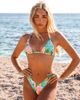 Kulani Kinis Kulani Kinis Sunlit Spritz knot apex triangle bikini top in multi - 1