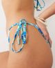 Kulani Kinis Kulani Kinis tidal glow tieside cheeky bikini bottom in bright blue - 3