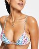 Kulani Kinis Kulani Kinis triangle bikini top in rainbow ditsy floral-Multi - 3