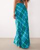 Kulani Kinis Kulani Kinis Tropic Dip drawstring maxi skirt in blue multi - 2
