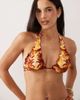 Kulani Kinis Kulani Kinis vintage vacay halter bikini top in mid brown - 3