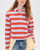 KULE KULE The Lexie Rugby Polo Light Blue/Poppy - 2
