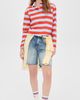 KULE KULE The Lexie Rugby Polo Light Blue/Poppy - 5