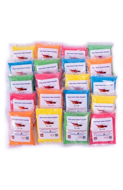 KULTURE KHAZANA KULTURE KHAZANA Non-Toxic Holi Color Powder - Pack of 20