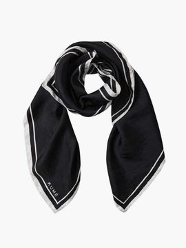 KUME KUME Classic Silk Scarf, Black