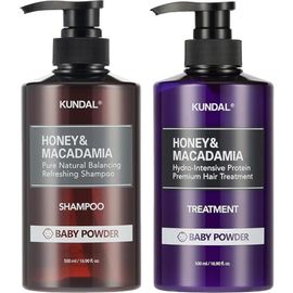 KUNDAL KUNDAL Honey & Macadamia Shampoo & Conditioner Set Baby Powder