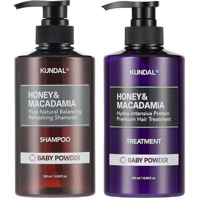 KUNDAL KUNDAL Honey & Macadamia Shampoo & Conditioner Set Baby Powder