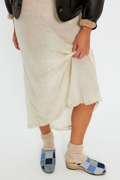 KUNSTEN KUNSTEN Denim Patchwork Clogs