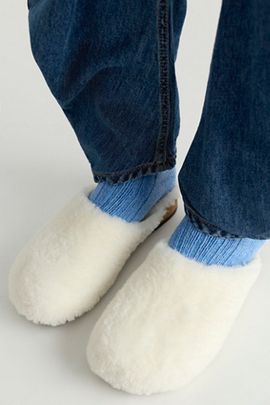 KUNSTEN KUNSTEN Ella Cashmere Shearling Clogs