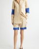 KuR KuR Stripe Organic Cotton Shorts with Crochet Panels - 2