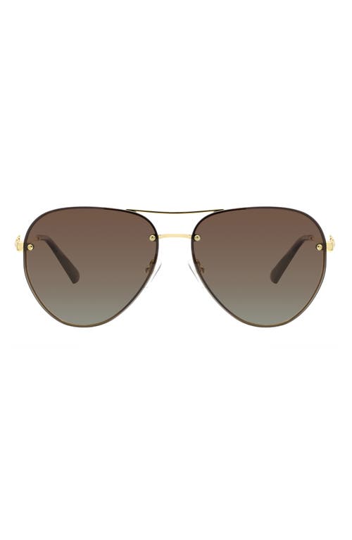 Kurt Geiger London Kurt Geiger London 60mm Gradient Polarized Pilot Sunglasses