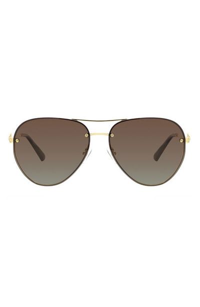 Kurt Geiger London Kurt Geiger London 60mm Gradient Polarized Pilot Sunglasses