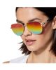 Kurt Geiger London Kurt Geiger London 63mm Oversize Pilot Sunglasses - 4